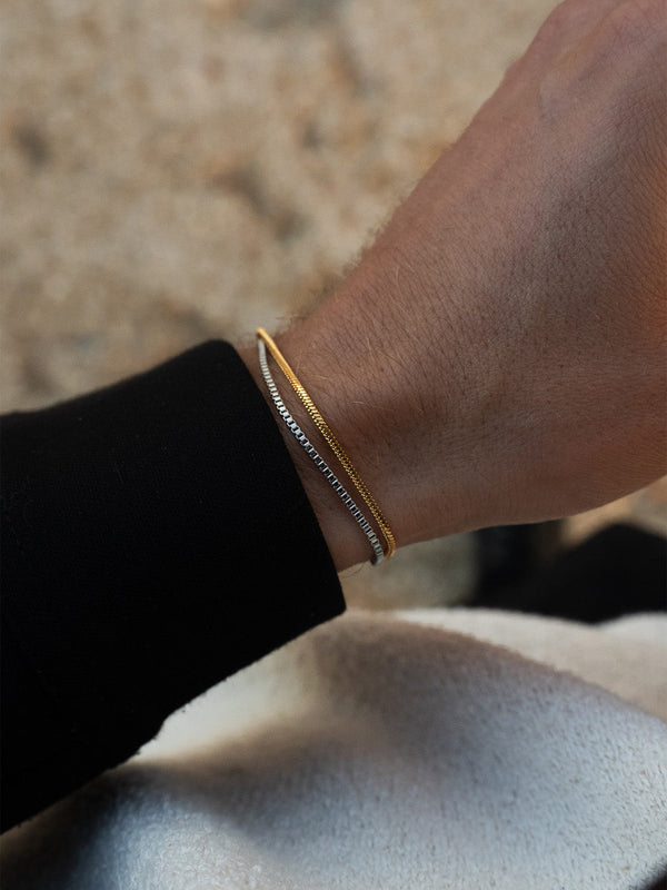 PULSERA DE CADENA CUADRADA